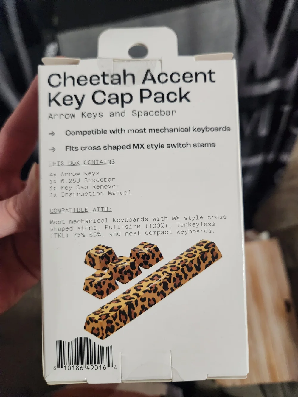 NORTH Cheetah Accent Key Cap Pack - Leopard Print
